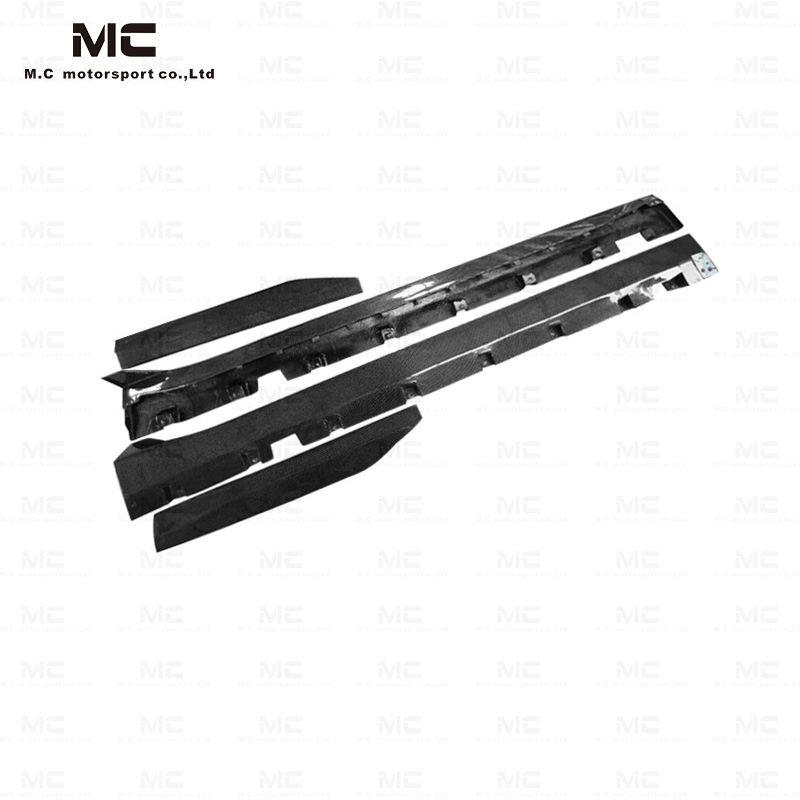 For Ford Mustang GT500 Style Carbon Fiber Side Skirts 2015-2023