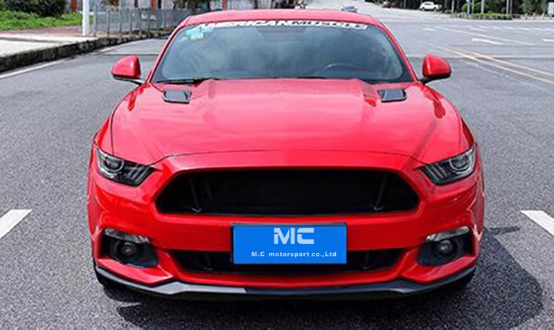 For Ford Mustang Carbon Fiber Hood Canards 2015-2017