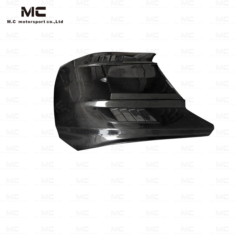 For Ford Mustang Flame Style Carbon Fiber Hood 2015-2017