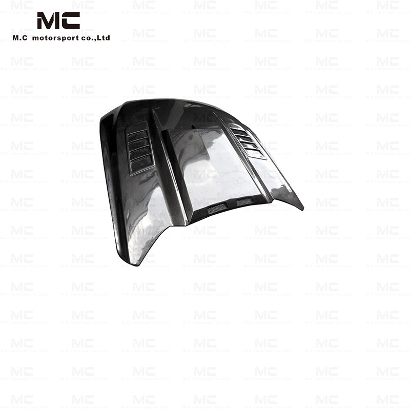 For Ford Mustang Flame Style Carbon Fiber Hood 2015-2017