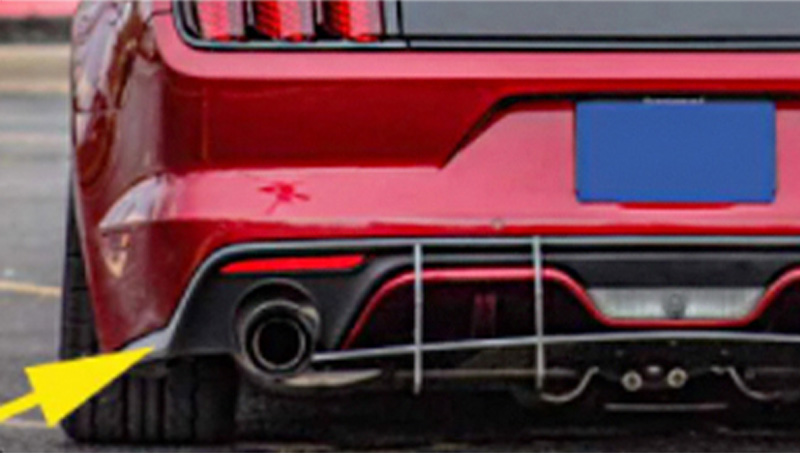 For Ford Mustang Fiberglass Rear Splitter 2015-2022