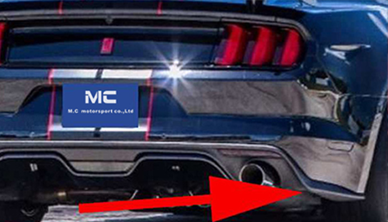 For Ford Mustang Fiberglass Rear Splitter 2015-2022