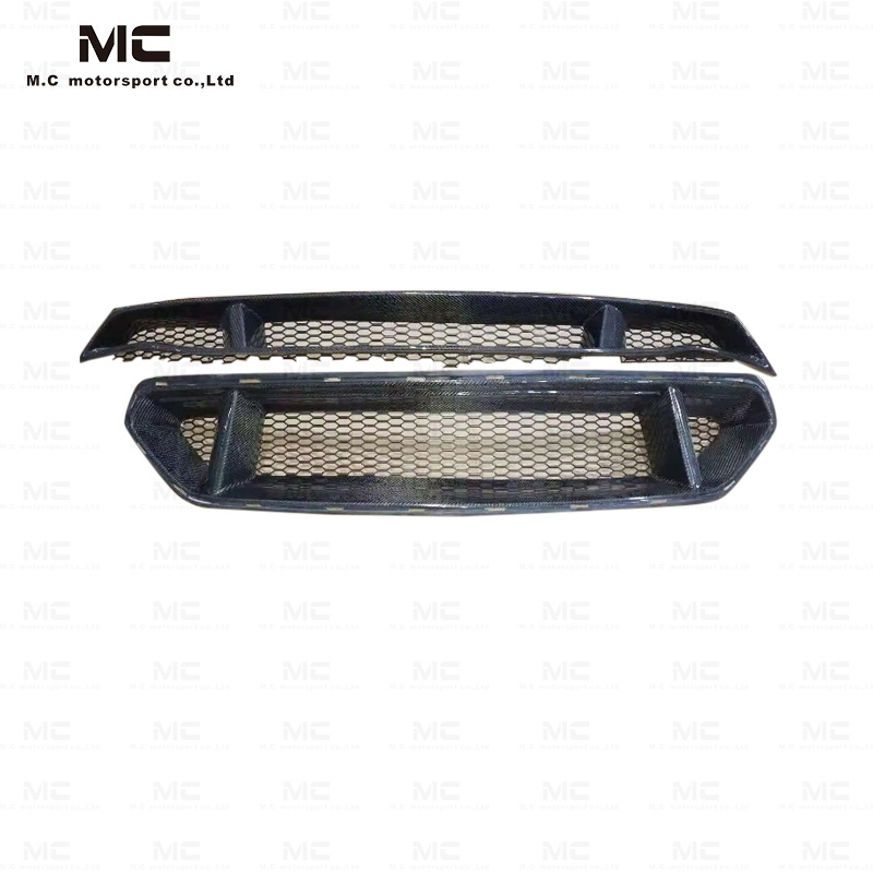 For Ford Mustang OEM Style Carbon Fiber Mid Grill 2017-2022