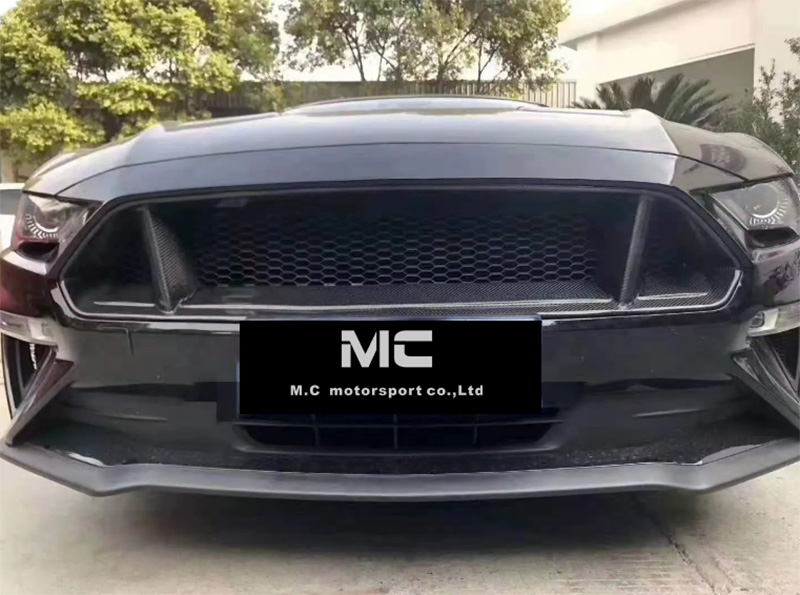 For Ford Mustang OEM Style Carbon Fiber Mid Grill 2017-2022